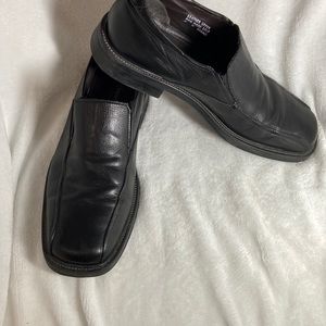 black leather dress shoes